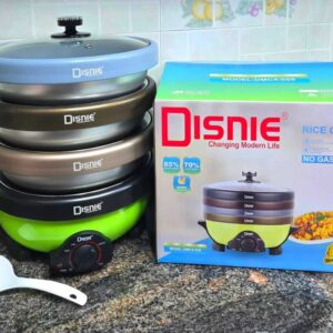 Disnie DMS4- Electric Multi Cooker & Rice Cooker with 4 Pots- 5.5 Ltr